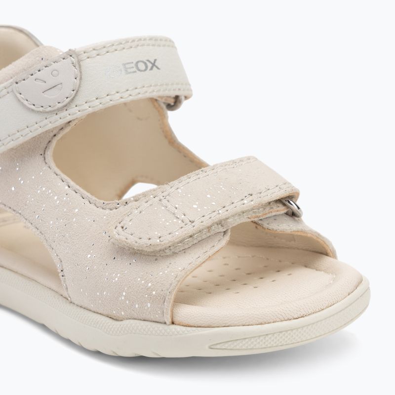 Vaikiški sandalai Geox Macchia white/silver 7