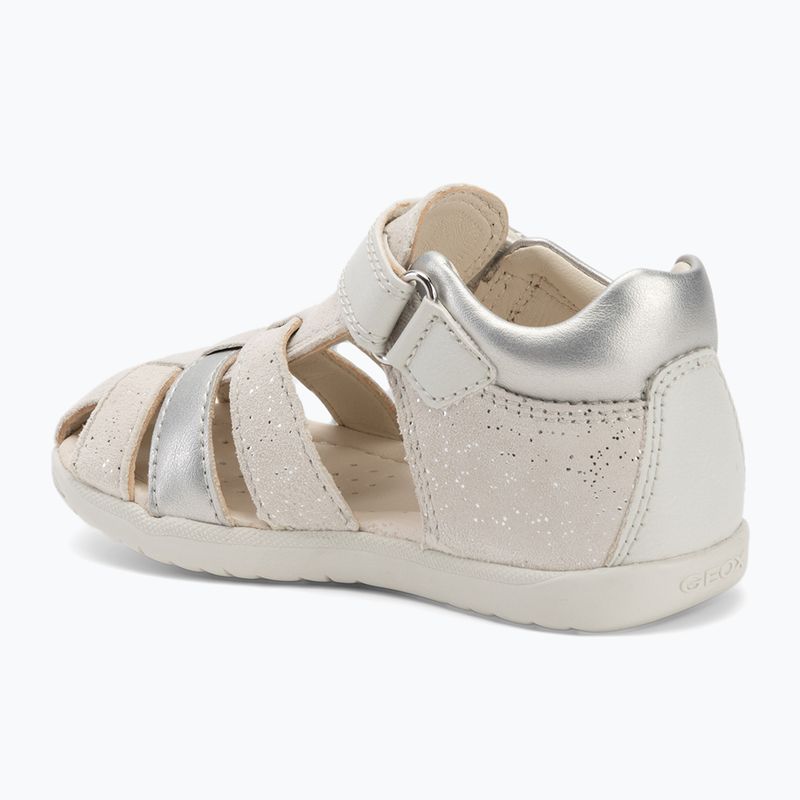 Vaikiški sandalai Geox Macchia white/silver 3