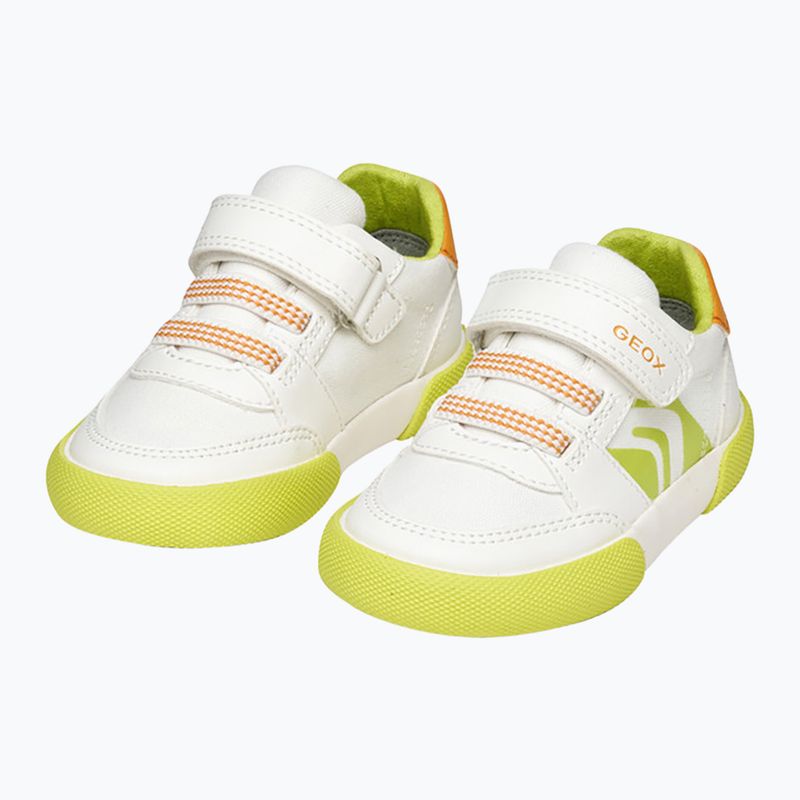 Vaikiški batai Geox Gisli white/fluo green 15