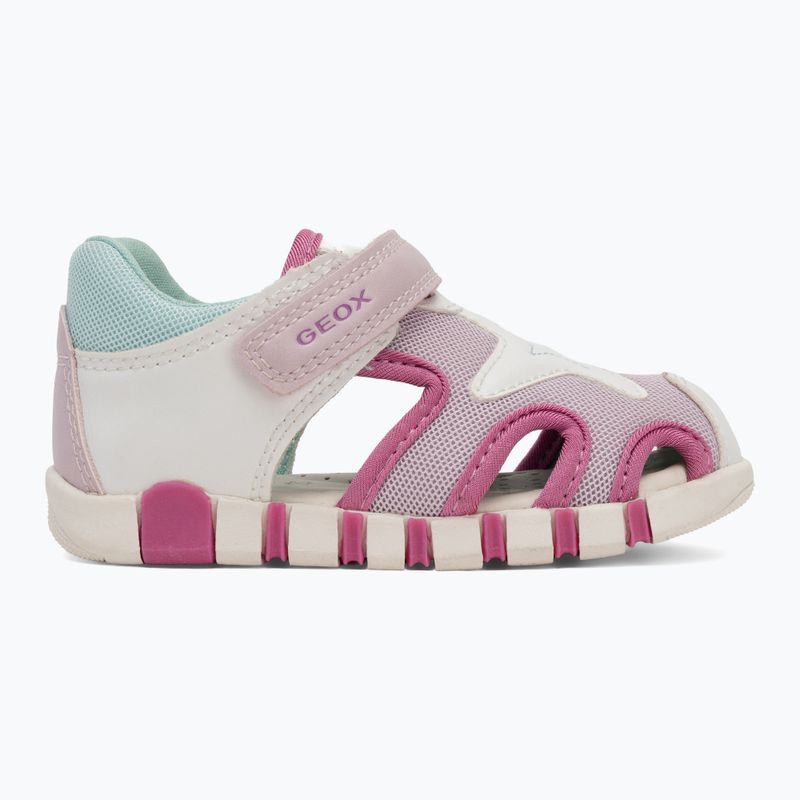 Vaikiški sandalai Geox Iupidoo white/fuchsia 2