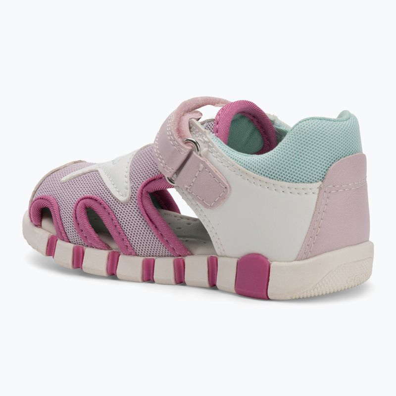Vaikiški sandalai Geox Iupidoo white/fuchsia 3