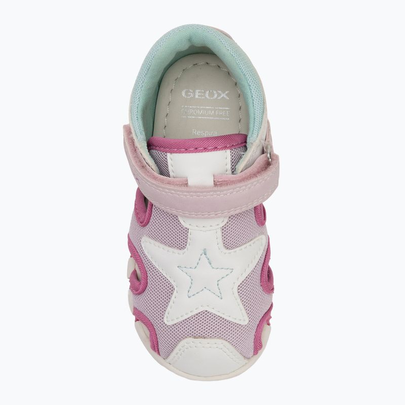 Vaikiški sandalai Geox Iupidoo white/fuchsia 5