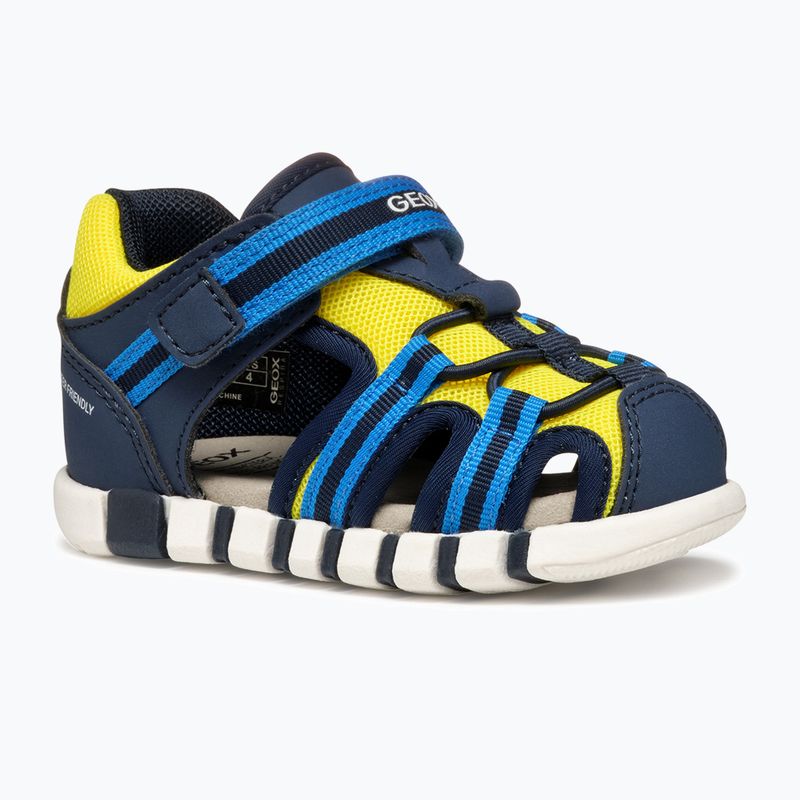 Vaikiški sandalai Geox Iupidoo navy/fluo yellow