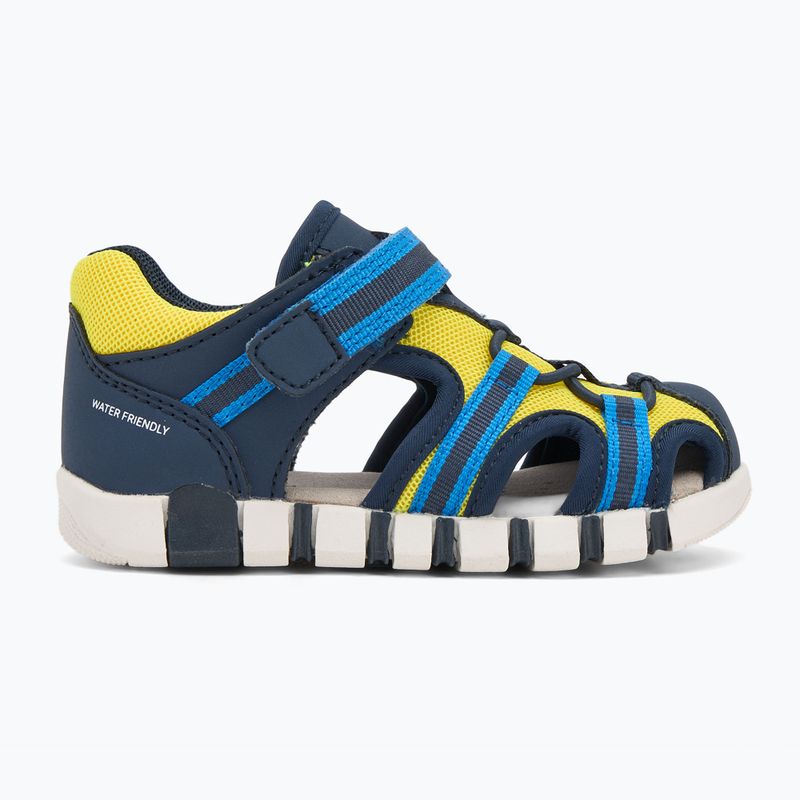 Vaikiški sandalai Geox Iupidoo navy/fluo yellow 2