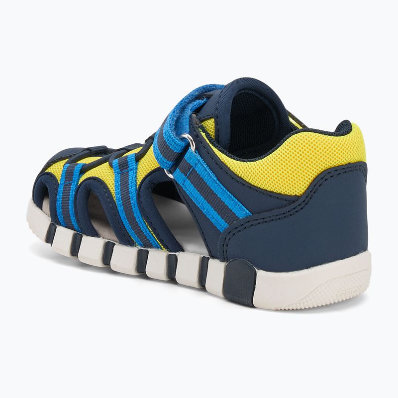 Vaikiški sandalai Geox Iupidoo navy/fluo yellow 3