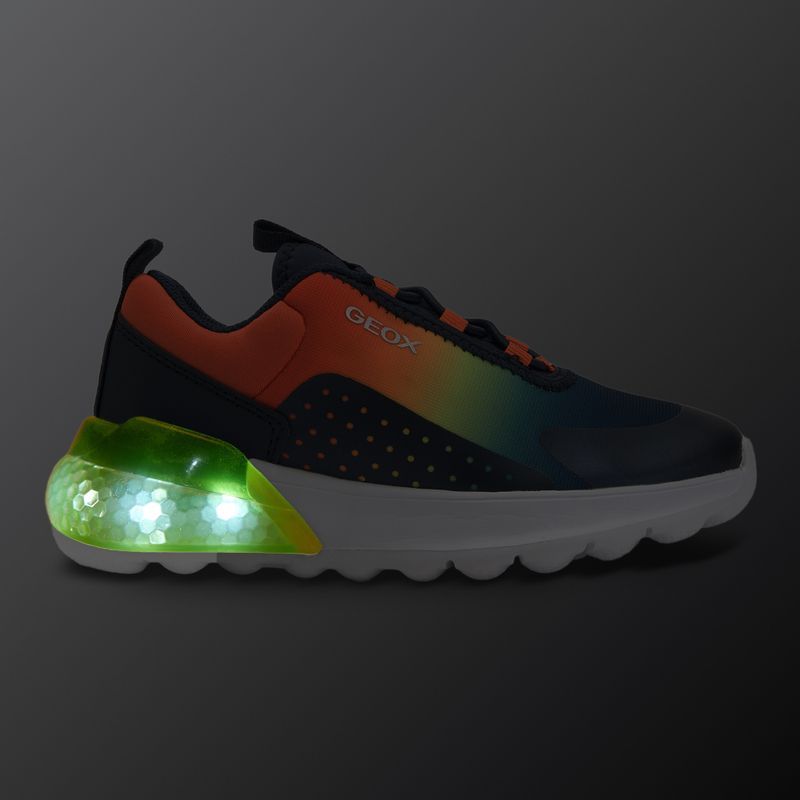 Paauglių batai Geox Activart Illuminus navy/lime 8