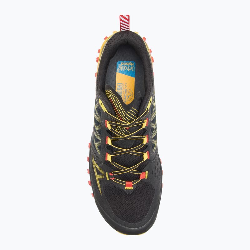 Vyriški bėgimo batai La Sportiva Bushido III GTX black/ yellow 5
