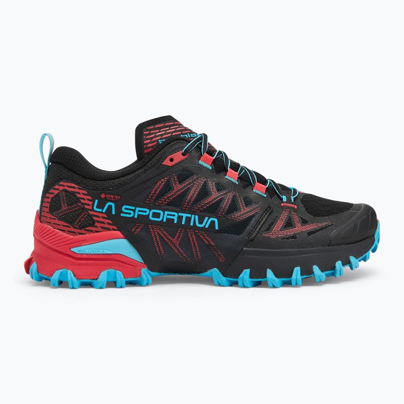Moteriški bėgimo batai La Sportiva Bushido III GTX black/ hibiscus 2