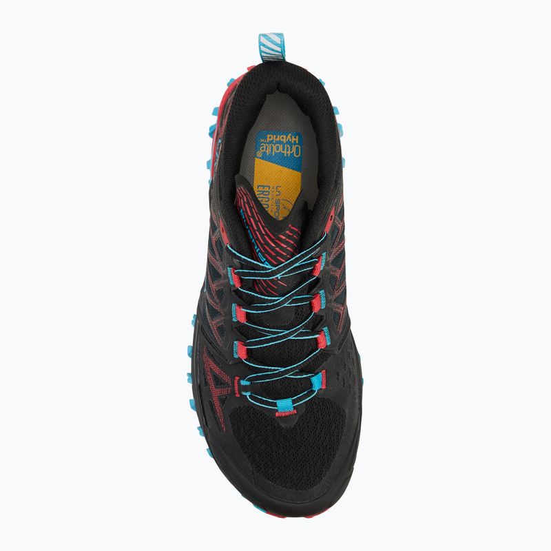 Moteriški bėgimo batai La Sportiva Bushido III GTX black/ hibiscus 5