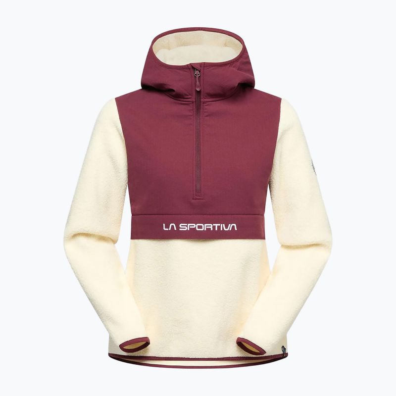 Moteriškas džemperis La Sportiva Guidance Sherpa Hoody chalk/redwood 3