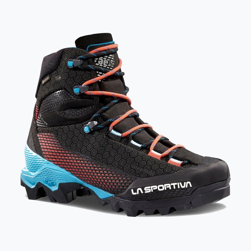 Moteriški alpinizmo batai La Sportiva Aequilibrium ST GTX black/hibiscus 8