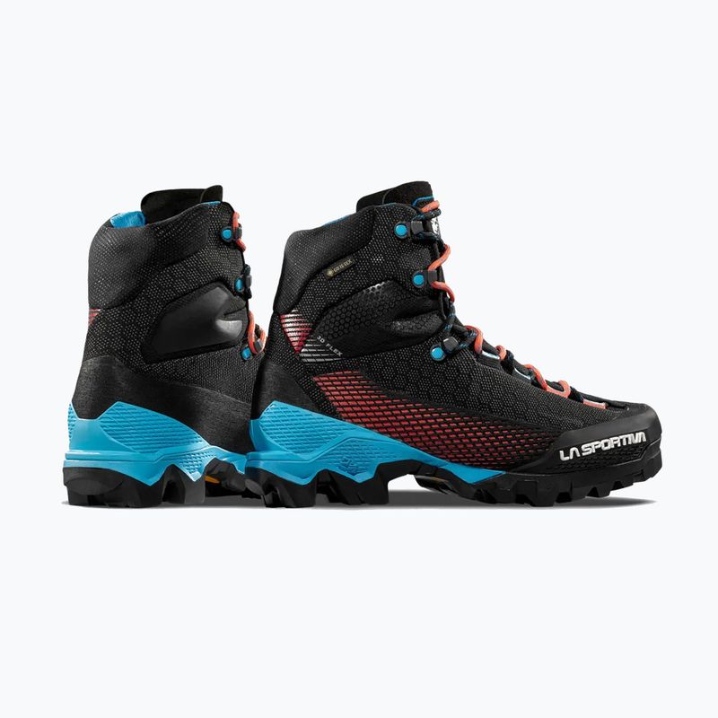 Moteriški alpinizmo batai La Sportiva Aequilibrium ST GTX black/hibiscus 11