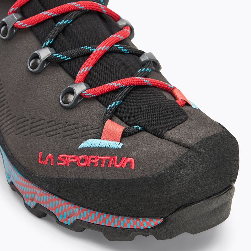 Moteriški trekingo batai La Sportiva Aequilibrium Trek GTX carbon/malibu blue 7