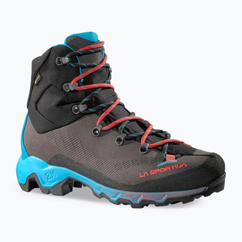 Moteriški trekingo batai La Sportiva Aequilibrium Trek GTX carbon/malibu blue 8