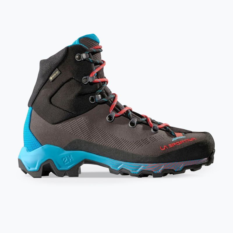 Moteriški trekingo batai La Sportiva Aequilibrium Trek GTX carbon/malibu blue 9