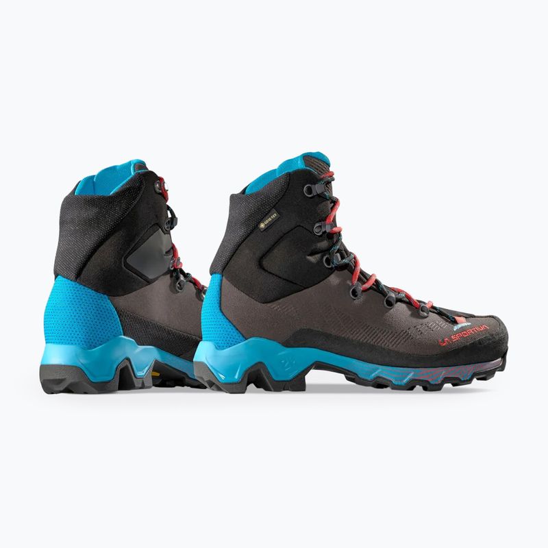 Moteriški trekingo batai La Sportiva Aequilibrium Trek GTX carbon/malibu blue 11