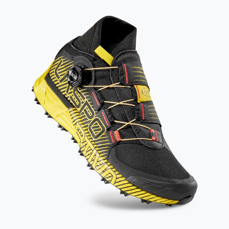 Vyriški bėgimo batai La Sportiva Cyklon black/yellow 10