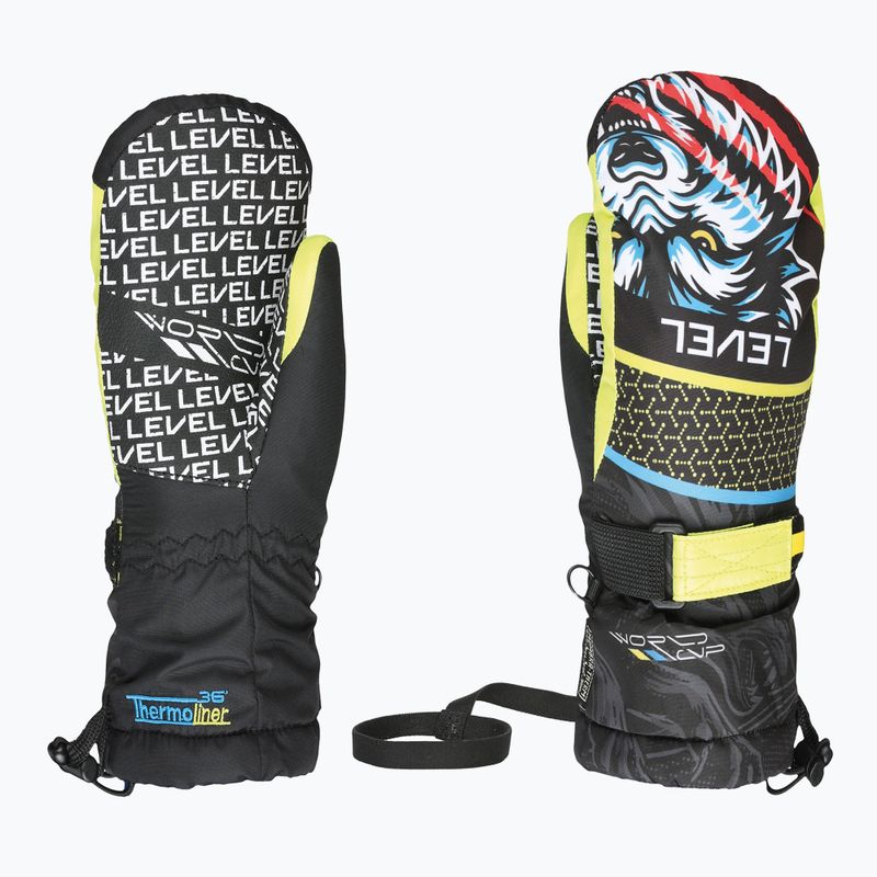 Vaikiškos snieglenčių pirštinės Level Junior Mitt ninja black