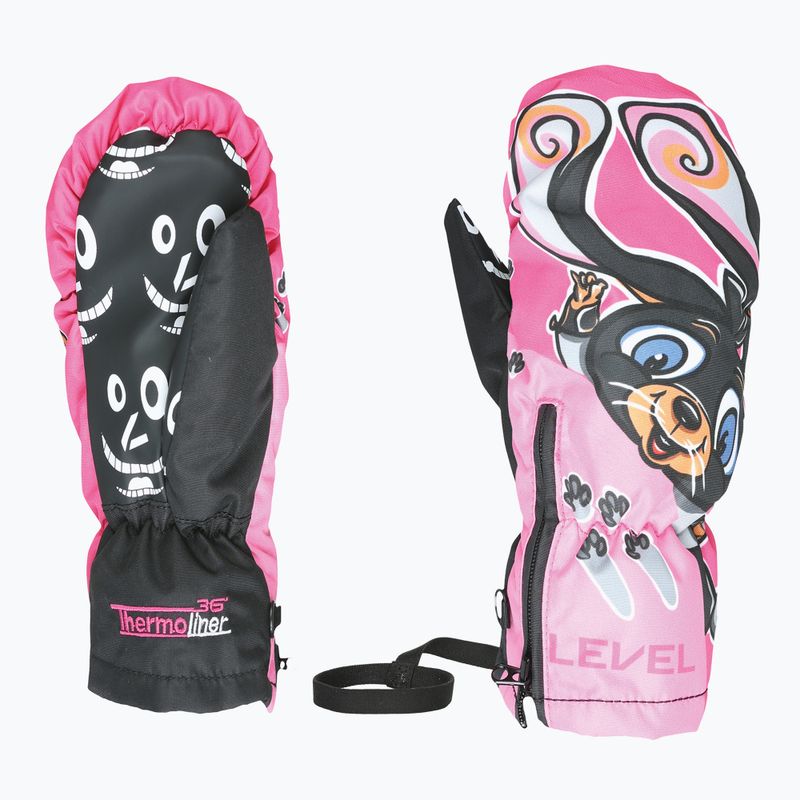 Vaikiškos slidinėjimo pirštinės Level Lucky Mitt hot pink