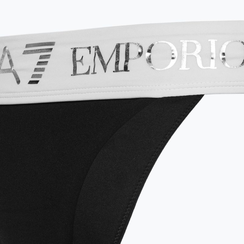 Moteriškas dviejų dalių maudymosi kostiumėlis EA7 Emporio Armani Water Sports BW Maxi Logo bianco/nero 3