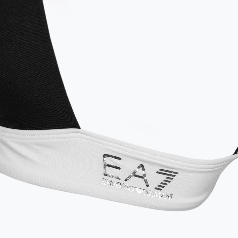Moteriškas dviejų dalių maudymosi kostiumėlis EA7 Emporio Armani Water Sports BW Maxi Logo bianco/nero 4