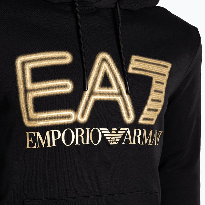 Vyriškas džemperis EA7 Emporio Armani Train Logo Series Oversize Logo Hoodie Coft black 7