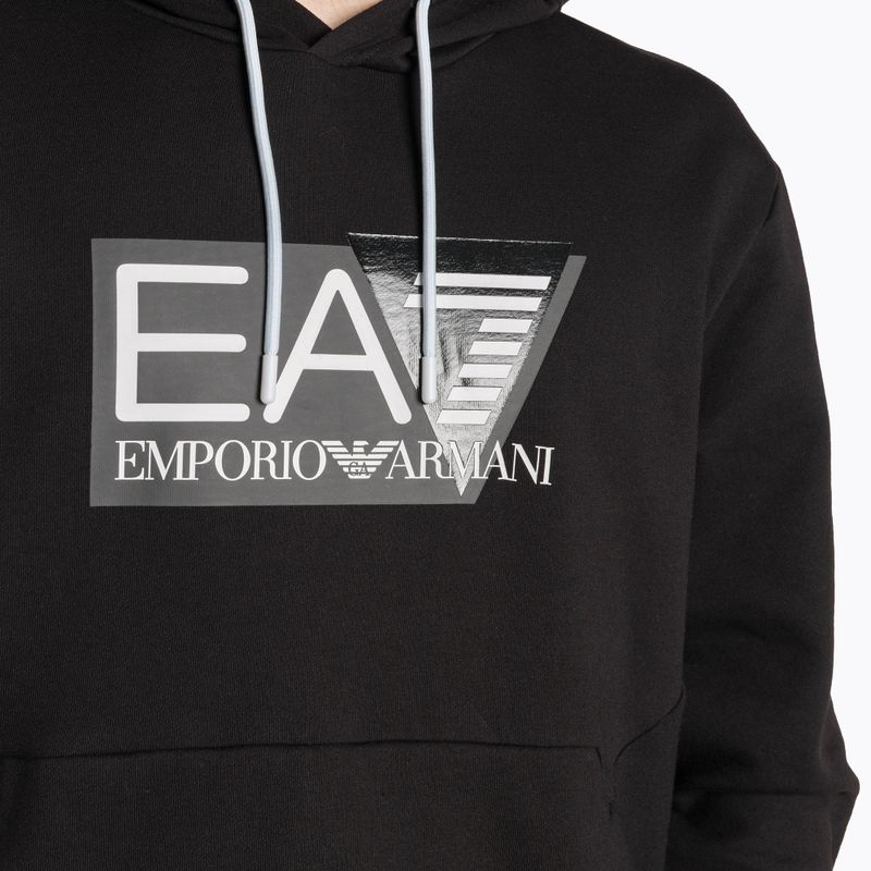 Vyriškas džemperis EA7 Emporio Armani Train Visibility Hoodie black 3