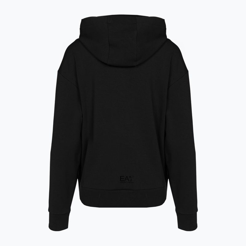 Moteriškas džemperis EA7 Emporio Armani Train Logo Series Hoodie Mirror black/logo black 2