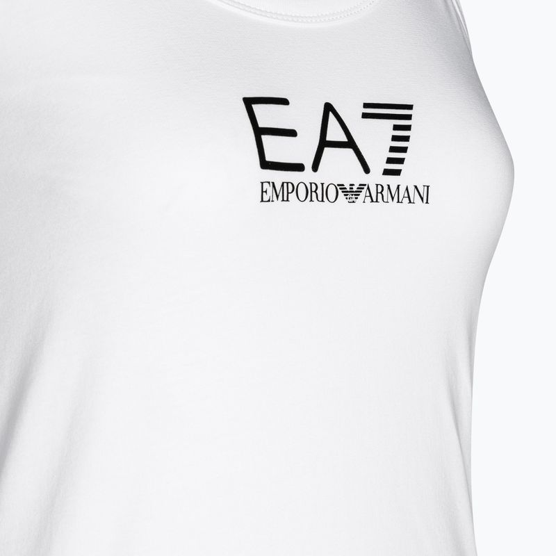 Moteriškas tank topas EA7 Emporio Armani Train Shiny white/logo black 3