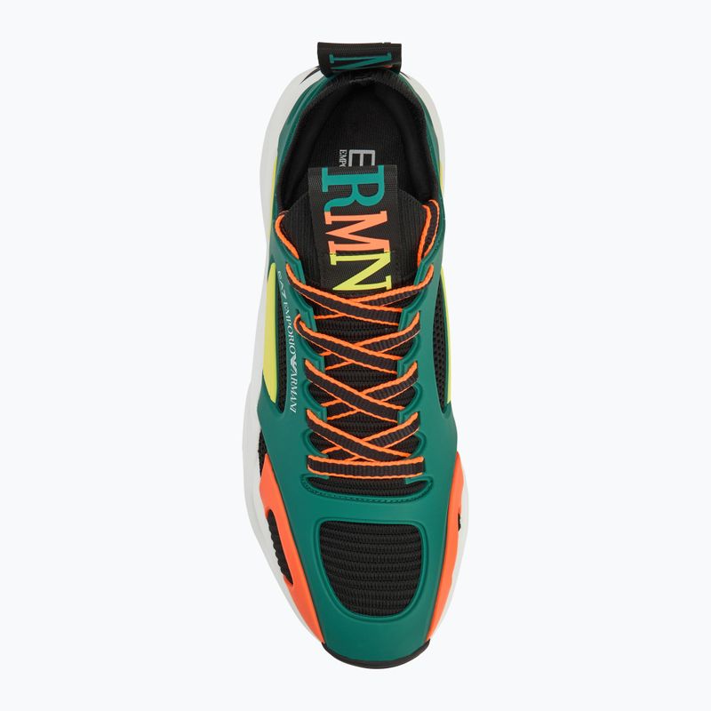 Batai EA7 Emporio Armani Infinity Cage black/ evergreen/ orange fluo 5