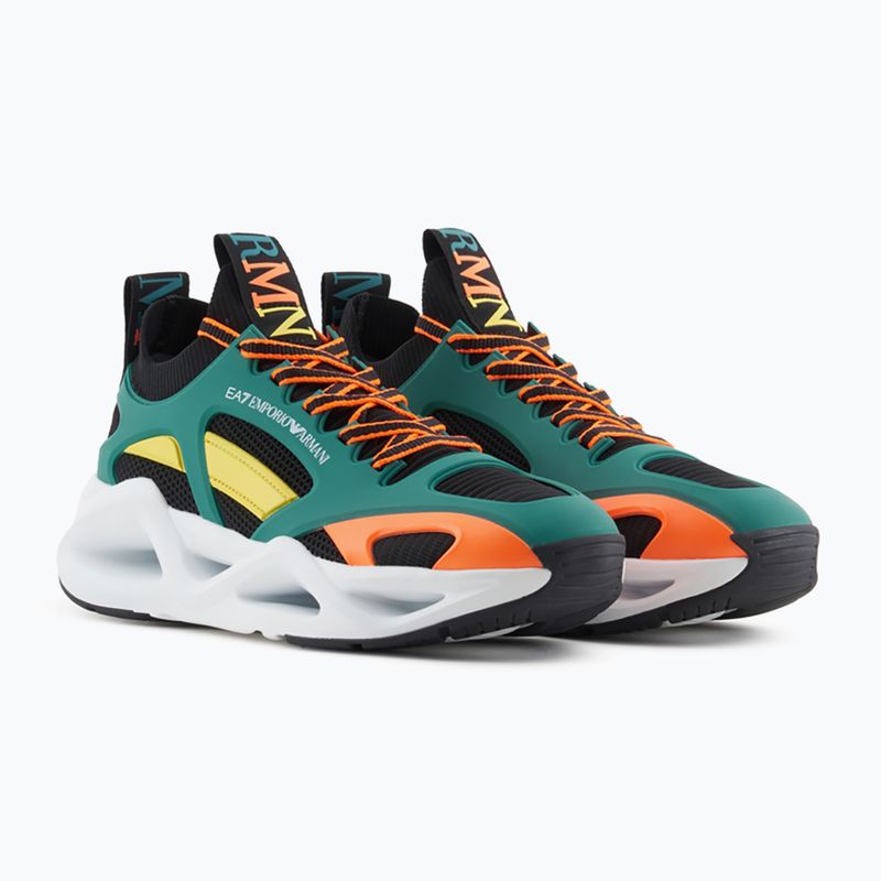 Batai EA7 Emporio Armani Infinity Cage black/ evergreen/ orange fluo 8