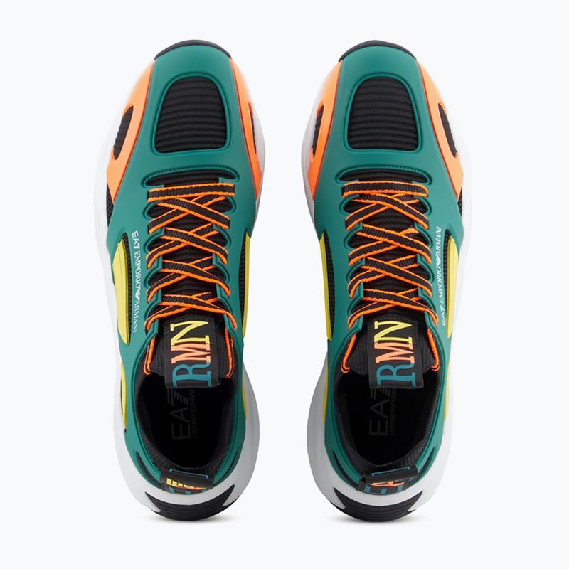 Batai EA7 Emporio Armani Infinity Cage black/ evergreen/ orange fluo 12