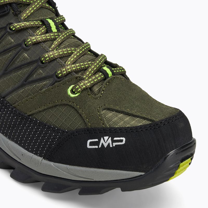 Vyriški CMP Rigel Low Wp džiunglių/geltonos spalvos fluo trekingo batai 7