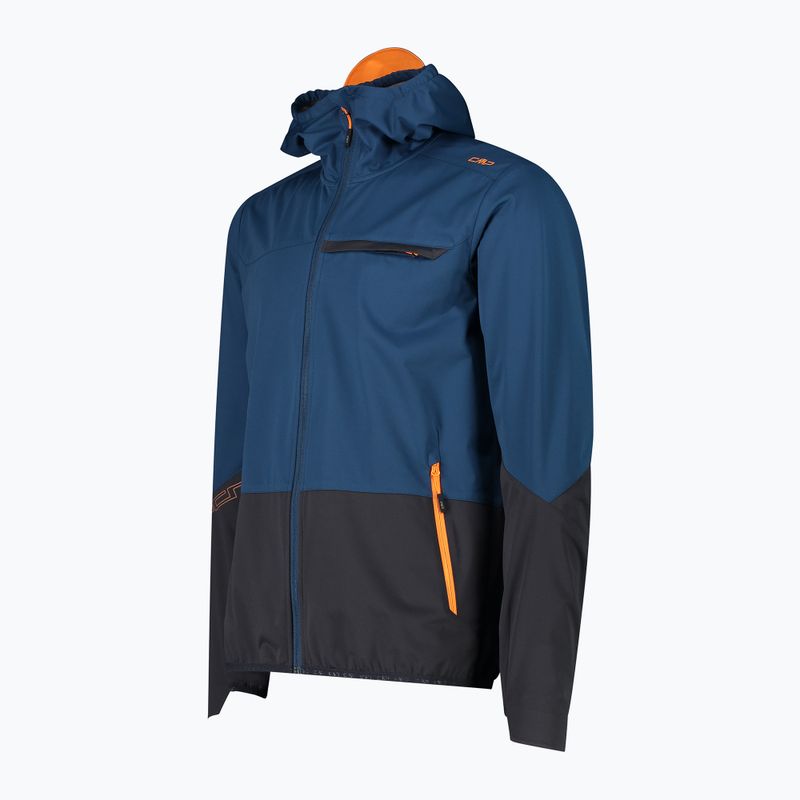 Vyriška softshell striukė CMF Zip Hood bluesteel 3