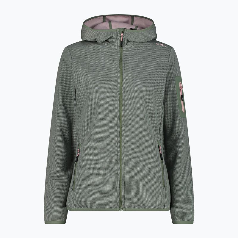 Moteriškas žygių džemperis CMP Zip Hood salvia/jade
