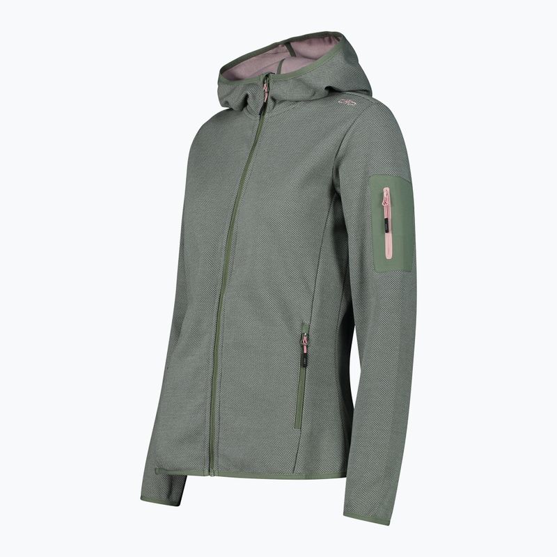 Moteriškas žygių džemperis CMP Zip Hood salvia/jade 2