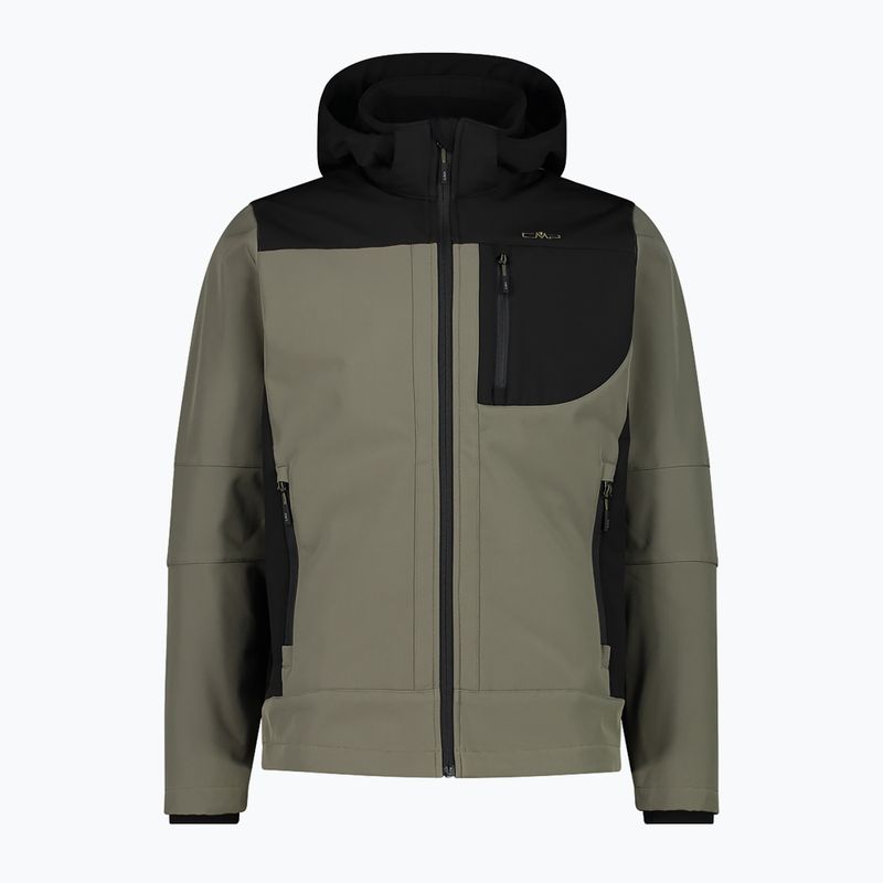 Vyriška softshell striukė CMP 3A01787N olive / nero