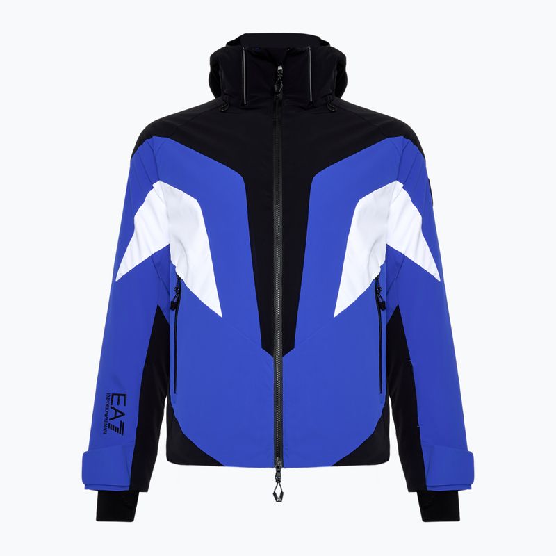 Vyriška slidinėjimo striukė EA7 Emporio Armani Ski Cortina Colorblock Toray new royal blue