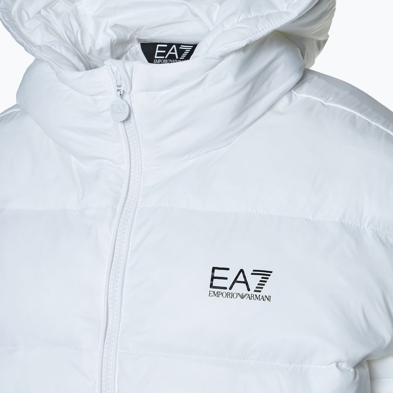 Moteriška striukė EA7 Emporio Armani Train Shiny ECO Extra Padded Bomberka white 3