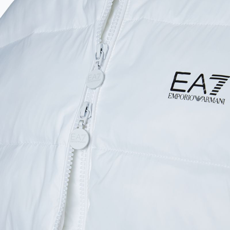 Moteriška striukė EA7 Emporio Armani Train Shiny ECO Extra Padded Bomberka white 5