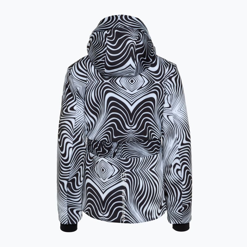 Moteriška slidinėjimo striukė EA7 Emporio Armani Ski Kitzbuhel Softshell fancy zebra 2