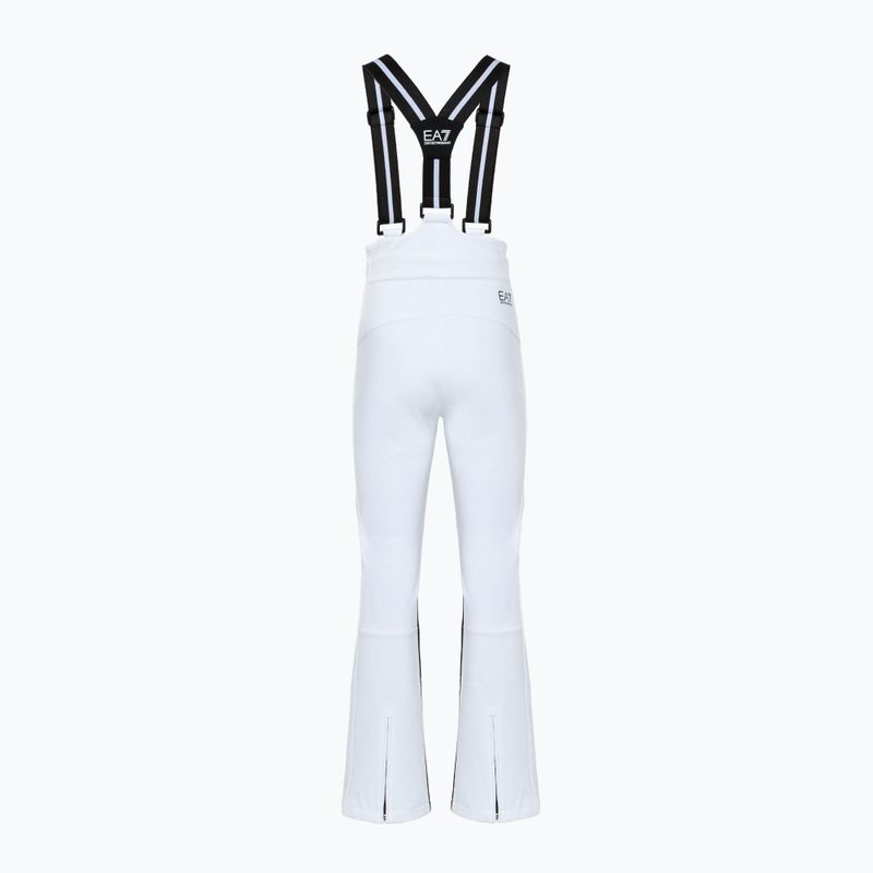 Moteriškos slidinėjimo kelnės EA7 Emporio Armani Ski St. Moritz Fashion white 2