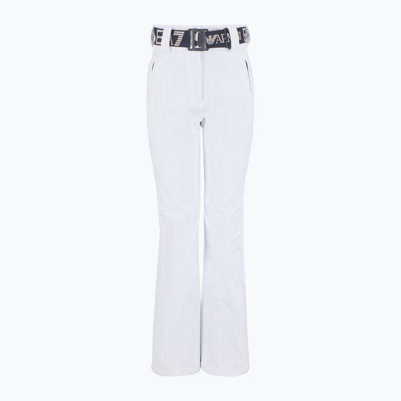 Moteriškos slidinėjimo kelnės EA7 Emporio Armani Ski Kitzbuhel High Waisted Softshell white