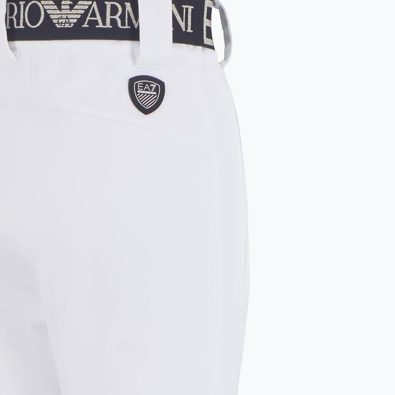 Moteriškos slidinėjimo kelnės EA7 Emporio Armani Ski Kitzbuhel High Waisted Softshell white 3