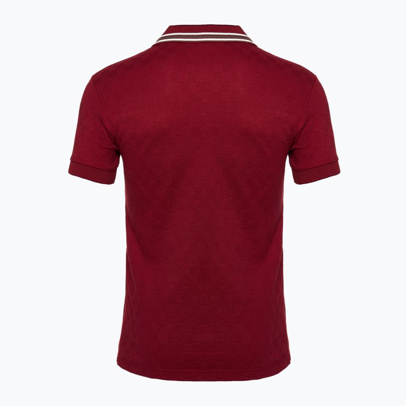 Vyriški marškinėliai EA7 Emporio Armani Golf Pro Polo Check syrah 2