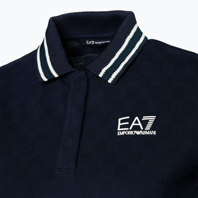 Moteriški marškinėliai EA7 Emporio Armani Golf Pro Polo Damier armani blue 3