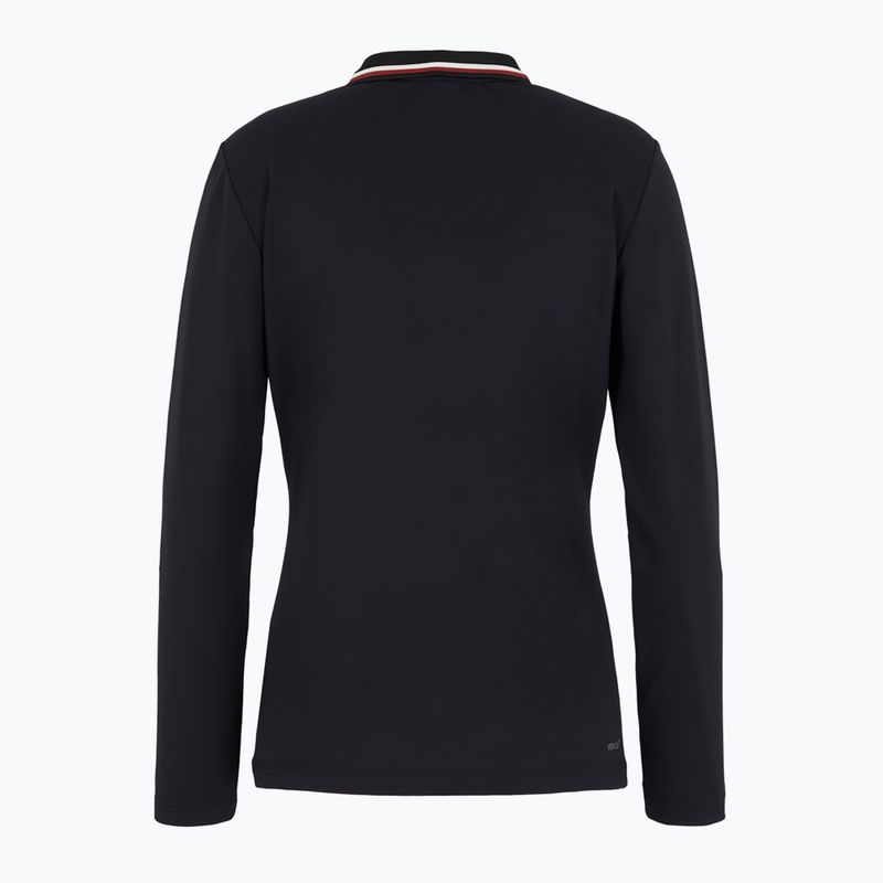 Moteriški marškinėliai ilgomis rankovėmis EA7 Emporio Armani Golf Pro Polo black 2
