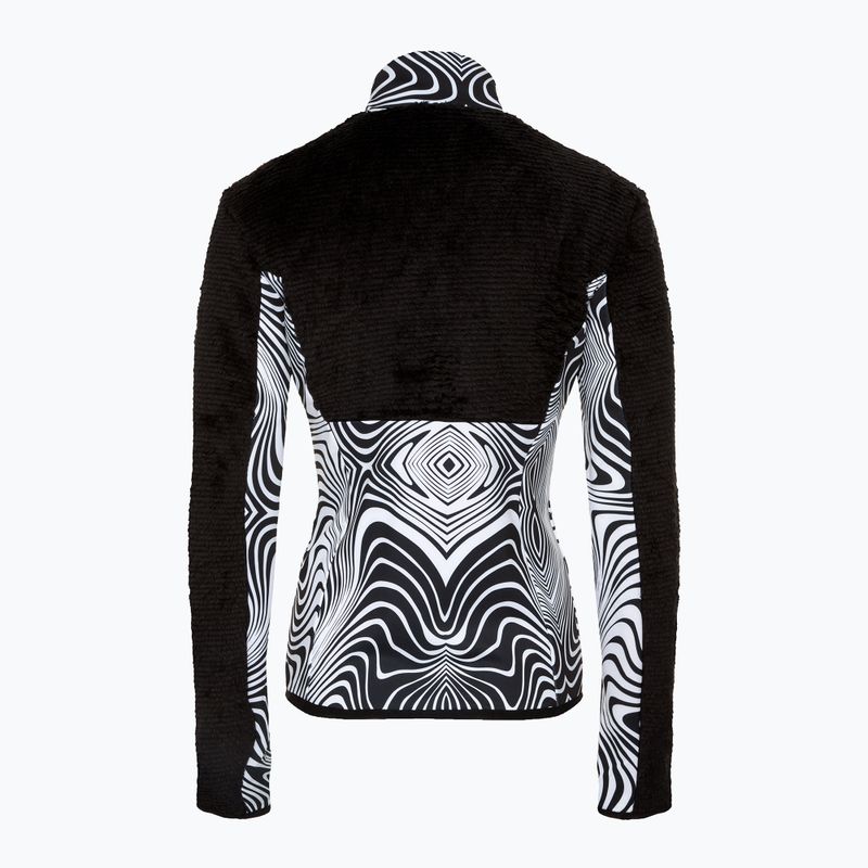 Moteriškas slidinėjimo džemperis EA7 Ski Kitzbuhel Polarfleece T-Top fancy zebra 2