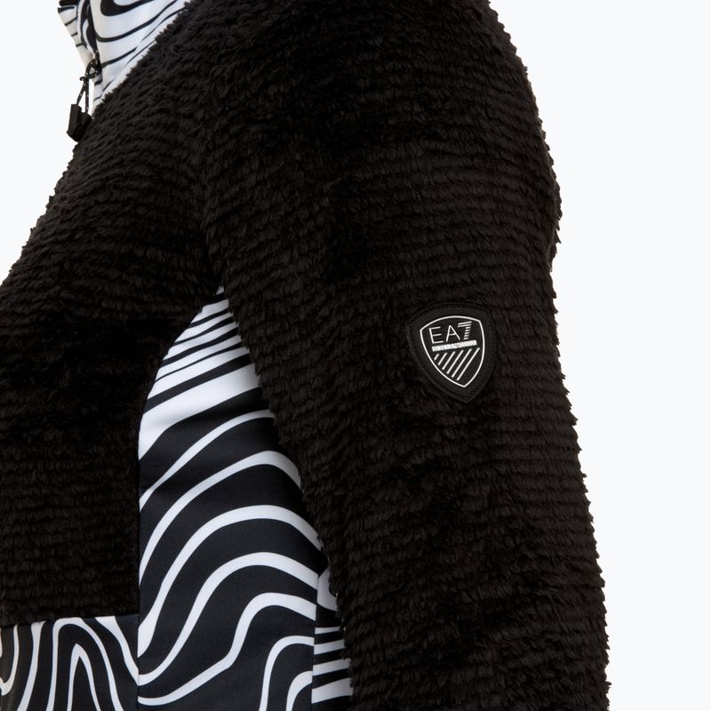 Moteriškas slidinėjimo džemperis EA7 Ski Kitzbuhel Polarfleece T-Top fancy zebra 3