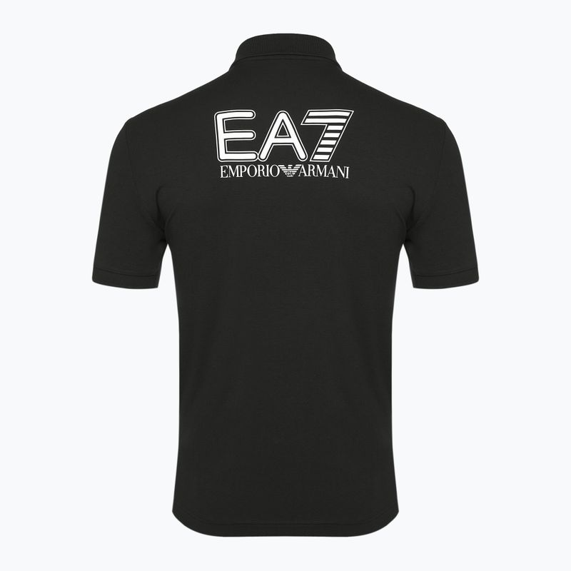 Vyriški marškinėliai EA7 Emporio Armani Train Visibility Polo black 2